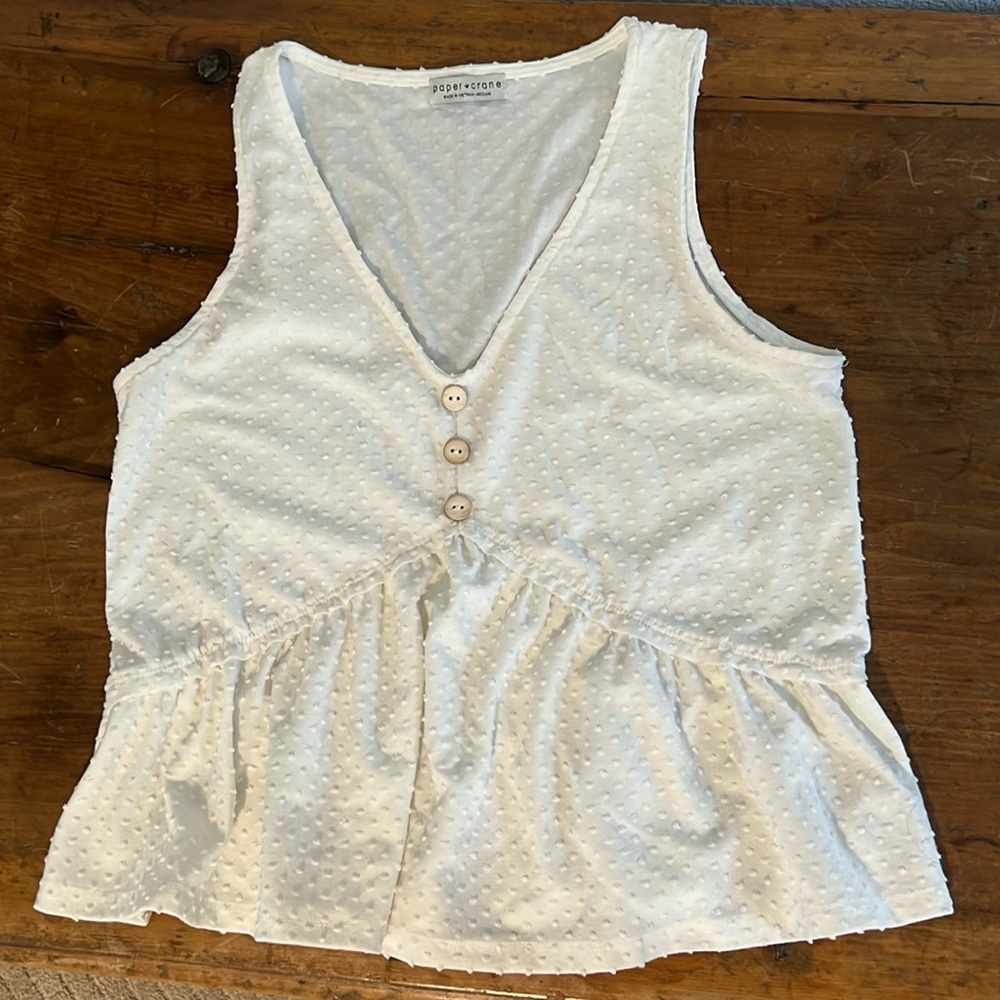 Medium Paper Crane peplum top